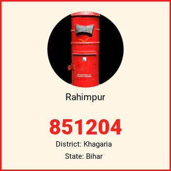 Rahimpur pin code, district Khagaria in Bihar