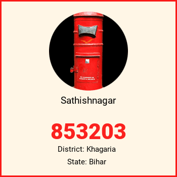 Sathishnagar pin code, district Khagaria in Bihar