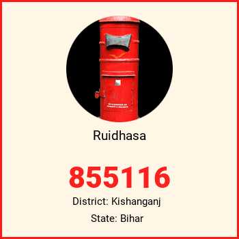 Ruidhasa pin code, district Kishanganj in Bihar
