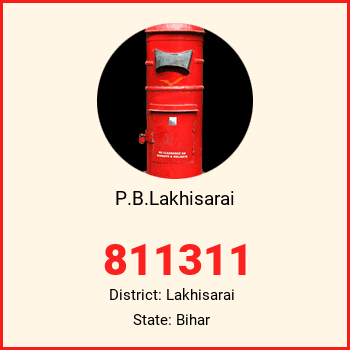 P.B.Lakhisarai pin code, district Lakhisarai in Bihar