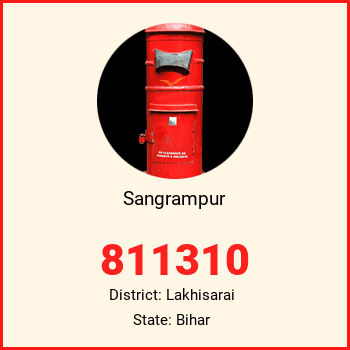 Sangrampur pin code, district Lakhisarai in Bihar