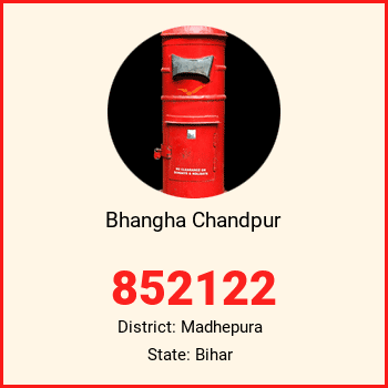 Bhangha Chandpur pin code, district Madhepura in Bihar