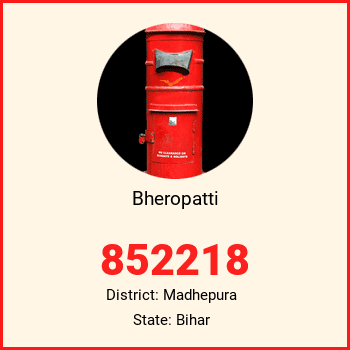 Bheropatti pin code, district Madhepura in Bihar