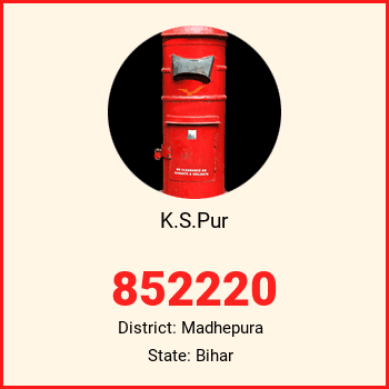 K.S.Pur pin code, district Madhepura in Bihar
