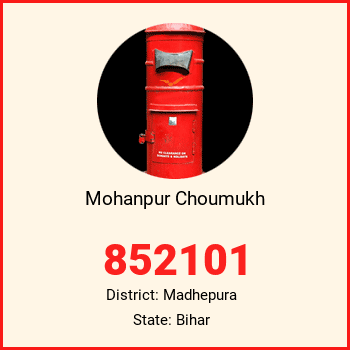 Mohanpur Choumukh pin code, district Madhepura in Bihar