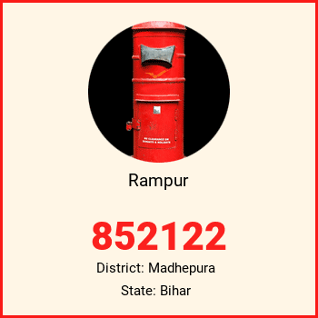 Rampur pin code, district Madhepura in Bihar