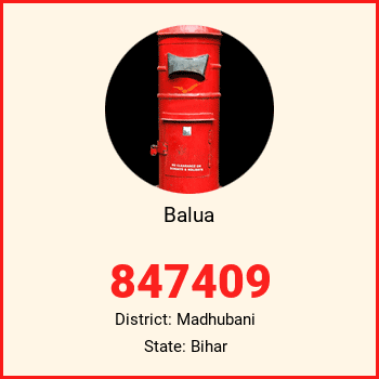 Balua pin code, district Madhubani in Bihar