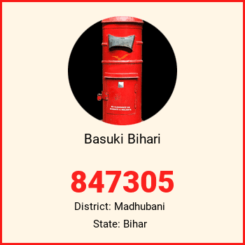 Basuki Bihari pin code, district Madhubani in Bihar
