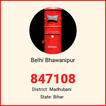 Belhi Bhawanipur pin code, district Madhubani in Bihar