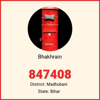 Bhakhrain pin code, district Madhubani in Bihar