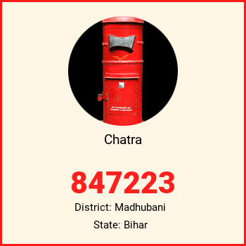 Chatra pin code, district Madhubani in Bihar