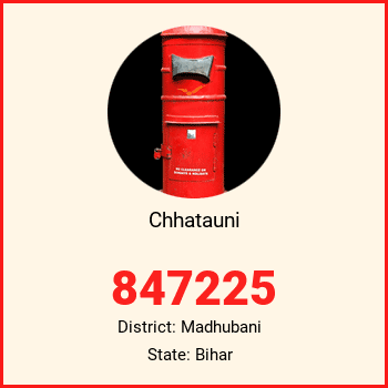 Chhatauni pin code, district Madhubani in Bihar