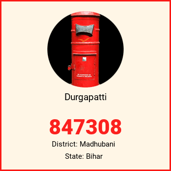 Durgapatti pin code, district Madhubani in Bihar