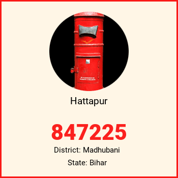 Hattapur pin code, district Madhubani in Bihar