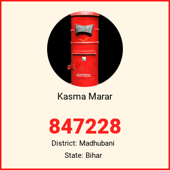 Kasma Marar pin code, district Madhubani in Bihar