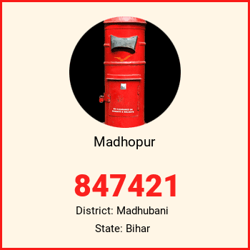 Madhopur pin code, district Madhubani in Bihar