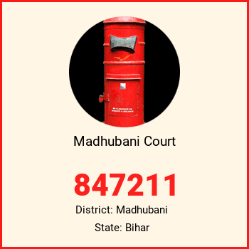Madhubani Court pin code, district Madhubani in Bihar