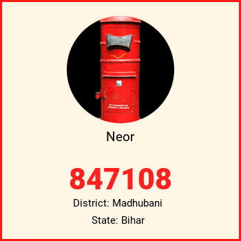Neor pin code, district Madhubani in Bihar