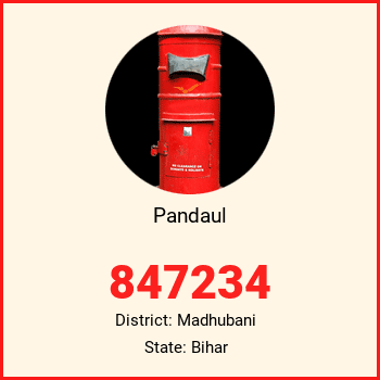 Pandaul pin code, district Madhubani in Bihar
