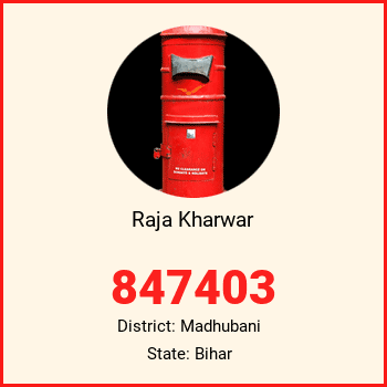 Raja Kharwar pin code, district Madhubani in Bihar