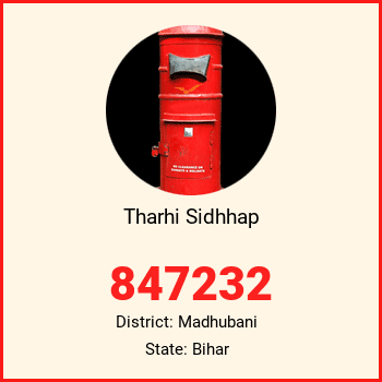 Tharhi Sidhhap pin code, district Madhubani in Bihar
