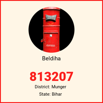 Beldiha pin code, district Munger in Bihar
