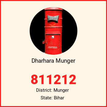 Dharhara Munger pin code, district Munger in Bihar