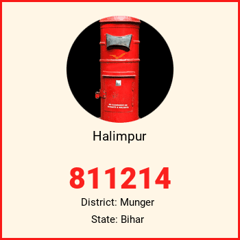 Halimpur pin code, district Munger in Bihar
