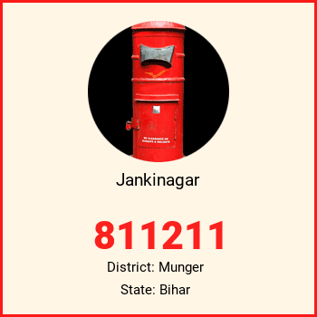 Jankinagar pin code, district Munger in Bihar