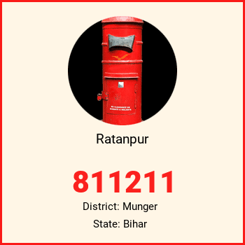 Ratanpur pin code, district Munger in Bihar