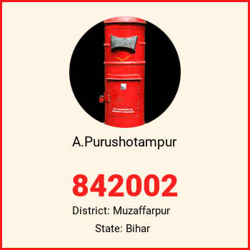 A.Purushotampur pin code, district Muzaffarpur in Bihar
