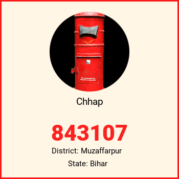 Chhap pin code, district Muzaffarpur in Bihar