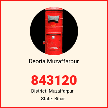 Deoria Muzaffarpur pin code, district Muzaffarpur in Bihar