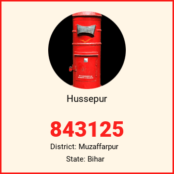 Hussepur pin code, district Muzaffarpur in Bihar