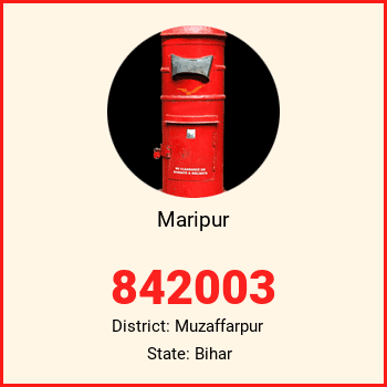 Maripur pin code, district Muzaffarpur in Bihar