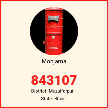 Mohjama pin code, district Muzaffarpur in Bihar