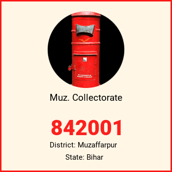 Muz. Collectorate pin code, district Muzaffarpur in Bihar