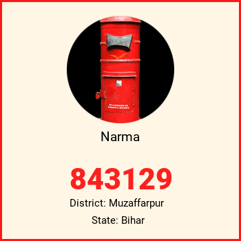Narma pin code, district Muzaffarpur in Bihar