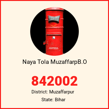 Naya Tola MuzaffarpB.O pin code, district Muzaffarpur in Bihar