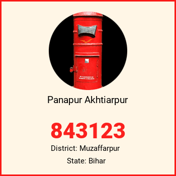 Panapur Akhtiarpur pin code, district Muzaffarpur in Bihar
