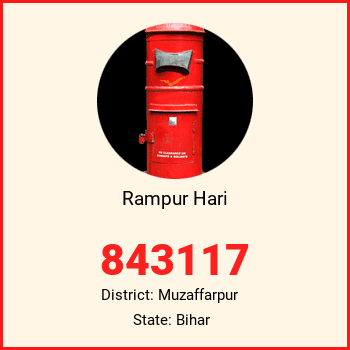 Rampur Hari pin code, district Muzaffarpur in Bihar