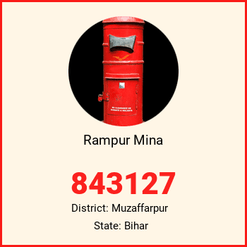 Rampur Mina pin code, district Muzaffarpur in Bihar