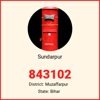 Sundarpur pin code, district Muzaffarpur in Bihar