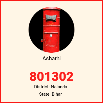 Asharhi pin code, district Nalanda in Bihar