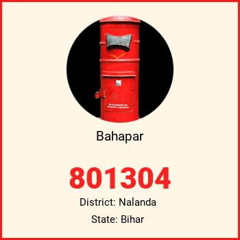 Bahapar pin code, district Nalanda in Bihar