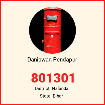 Daniawan Pendapur pin code, district Nalanda in Bihar