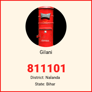 Gilani pin code, district Nalanda in Bihar