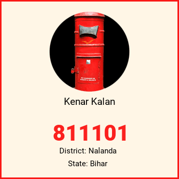 Kenar Kalan pin code, district Nalanda in Bihar