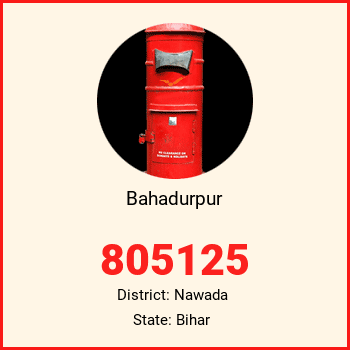 Bahadurpur pin code, district Nawada in Bihar