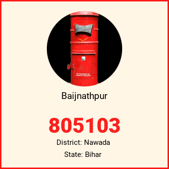 Baijnathpur pin code, district Nawada in Bihar